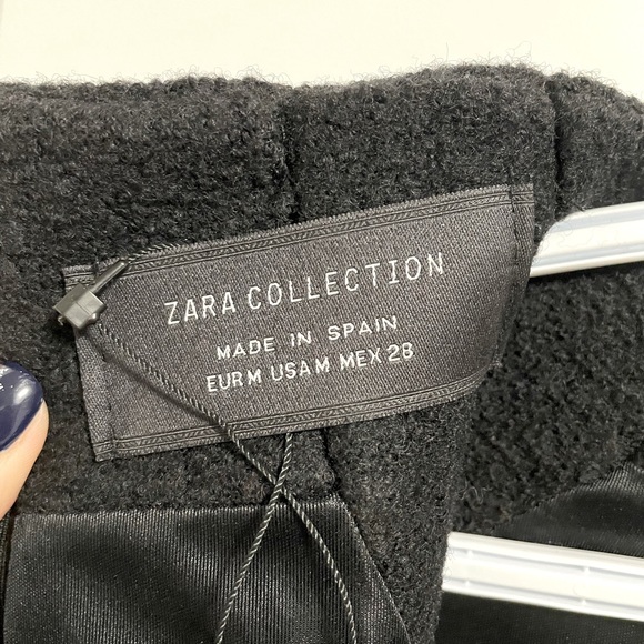 Zara Collection Black Wool Sleevless Dress - Picture 4 of 7